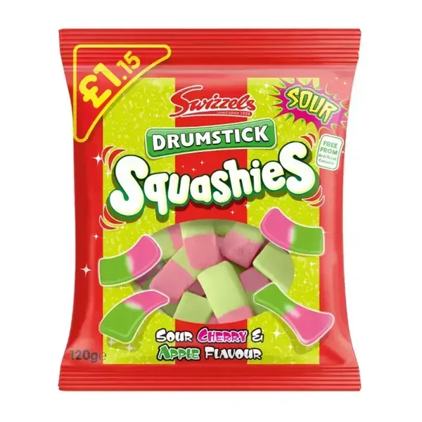 Swizzels Drumstick Squashies Sour Cherry & Apple 120g