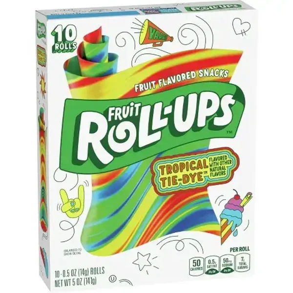 Fruit Roll-Ups Tropical Tie-Dye Pack 141g