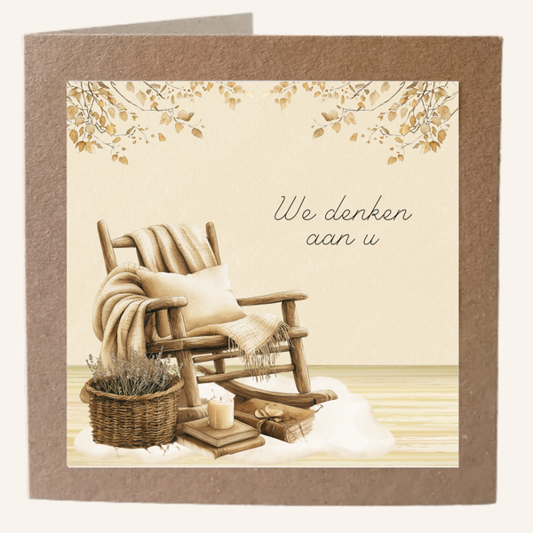 We denken aan u - Stoeltje