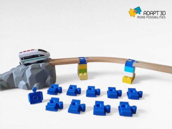 Adaptateurs Brio Duplo pour train en bois – Compatible Brio, Ikea, Lidl