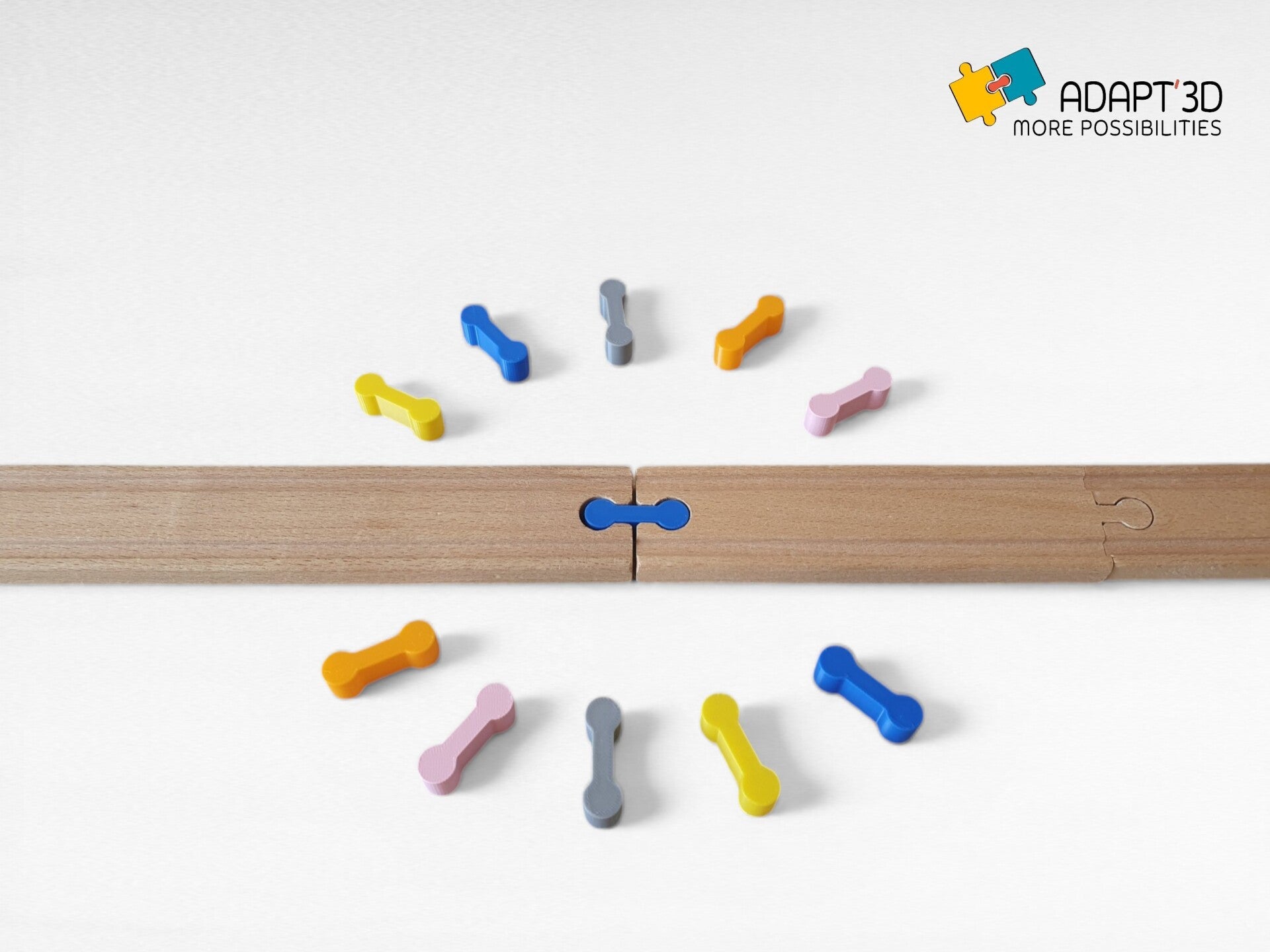 Lot de 10 connecteurs mâle-mâle pour train en bois – Compatibles Brio, Ikea, Lidl