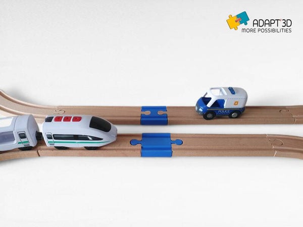 Pack mini-rails pour train en bois – compatibles Brio, Ikea, Lidl