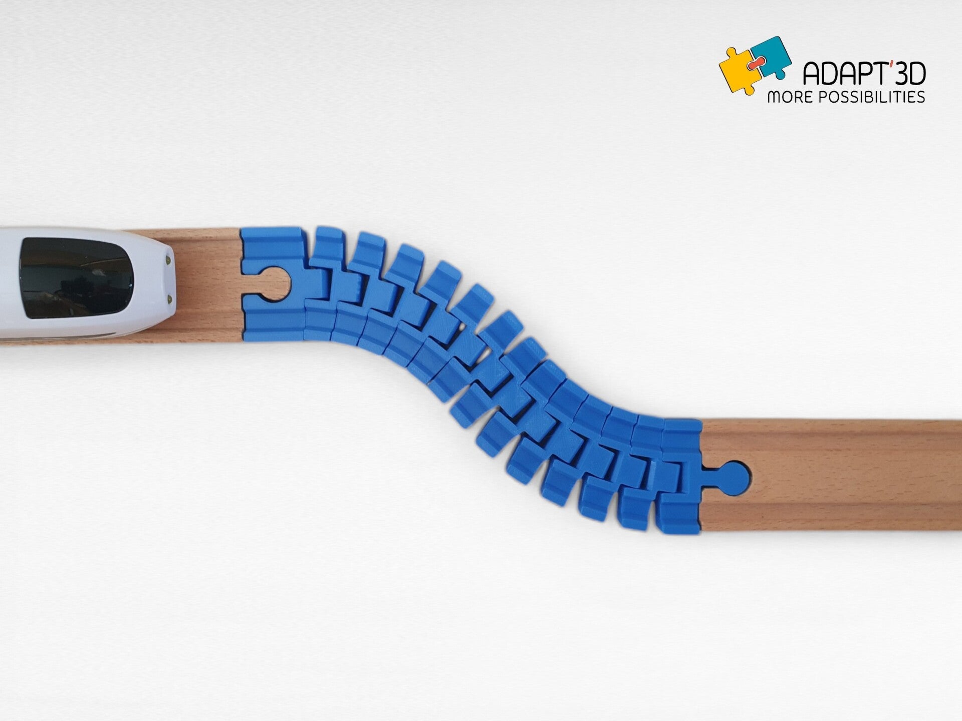 Rail flexible pour train en bois – Compatible Brio, Ikea, Lidl