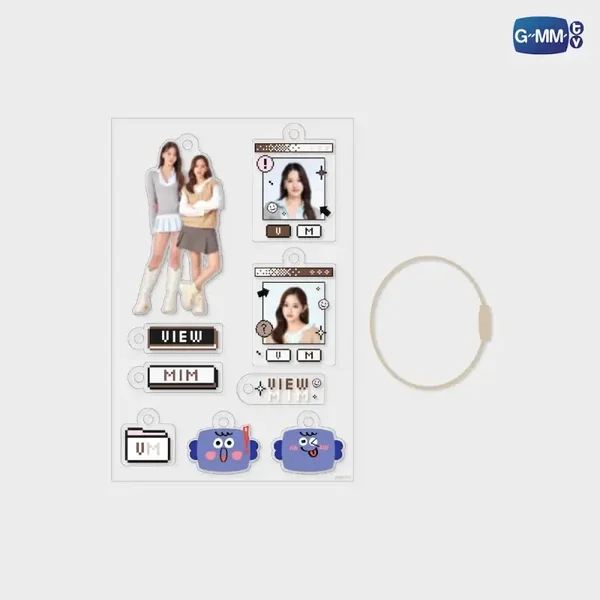 ViewMim Costomizable Acrylic Keychain