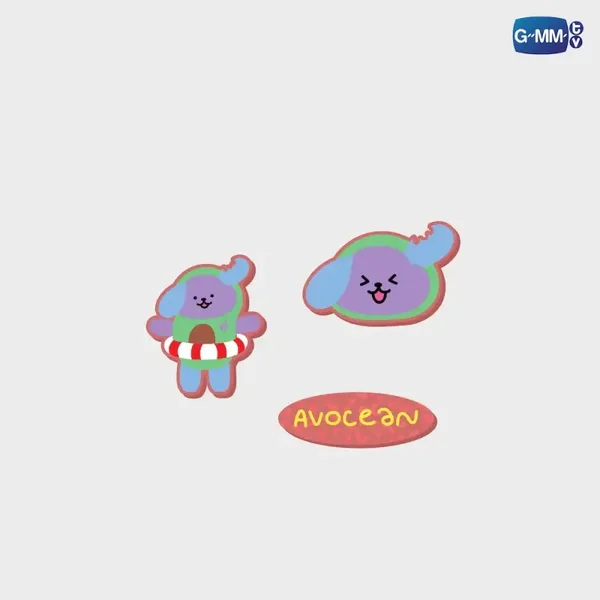 Avocean Rubber Charm Set
