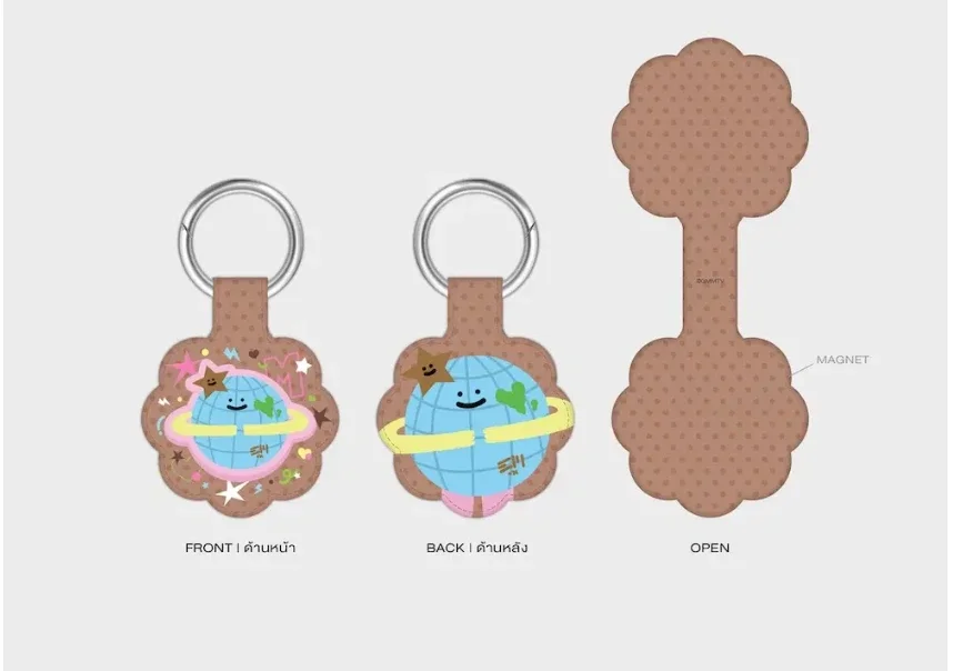 Mr. Saturnworld clip key ring