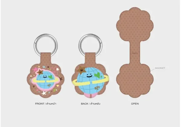 Mr. Saturnworld clip key ring