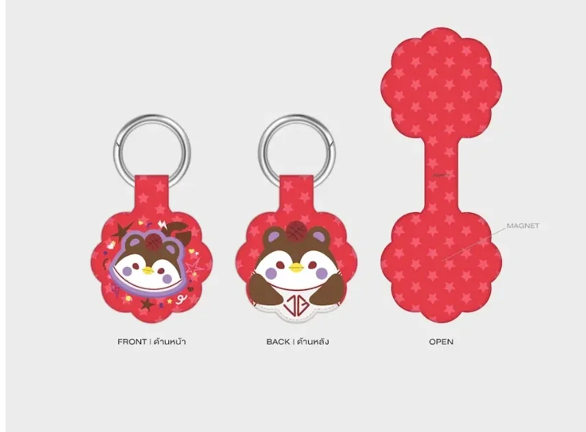 Guinzly clip key ring