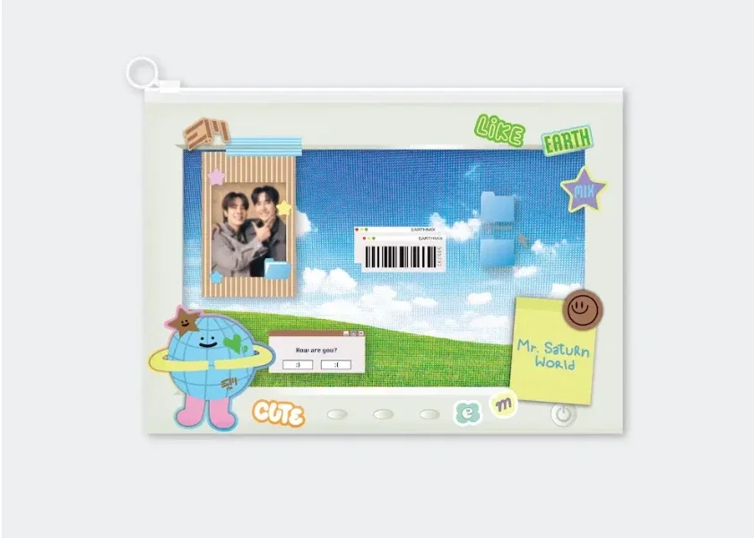 EarthMix zip pocket folder