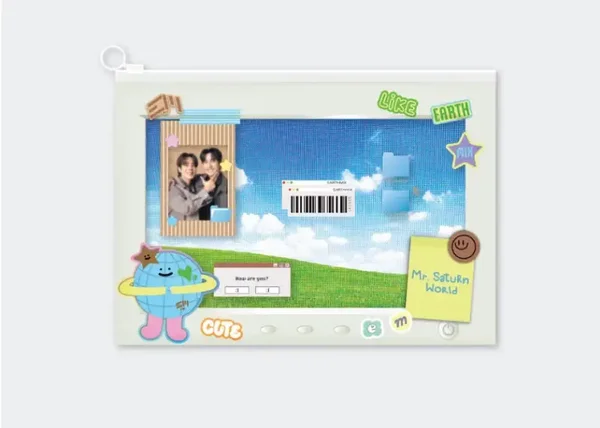 EarthMix zip pocket folder