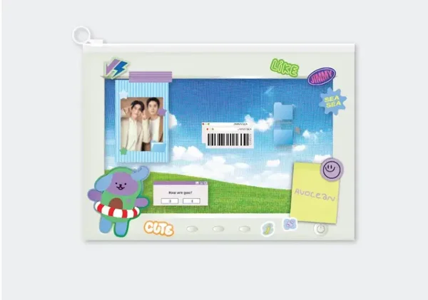 JimmySea zip pocket folder