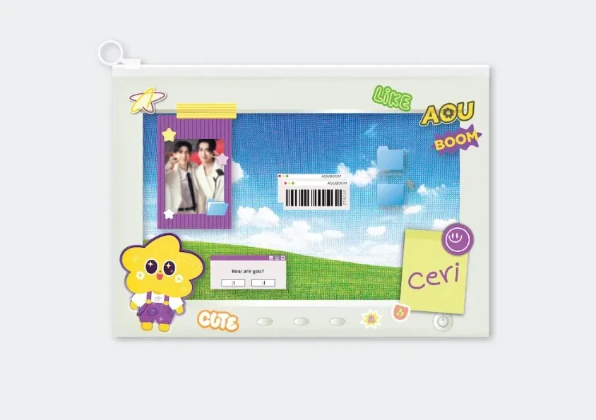 AouBoom zip pocket folder