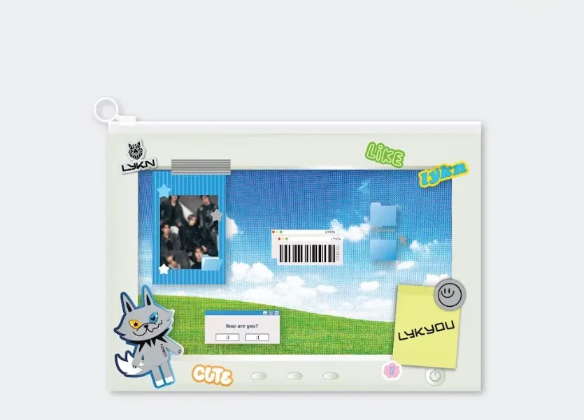 Lykn zip pocket folder
