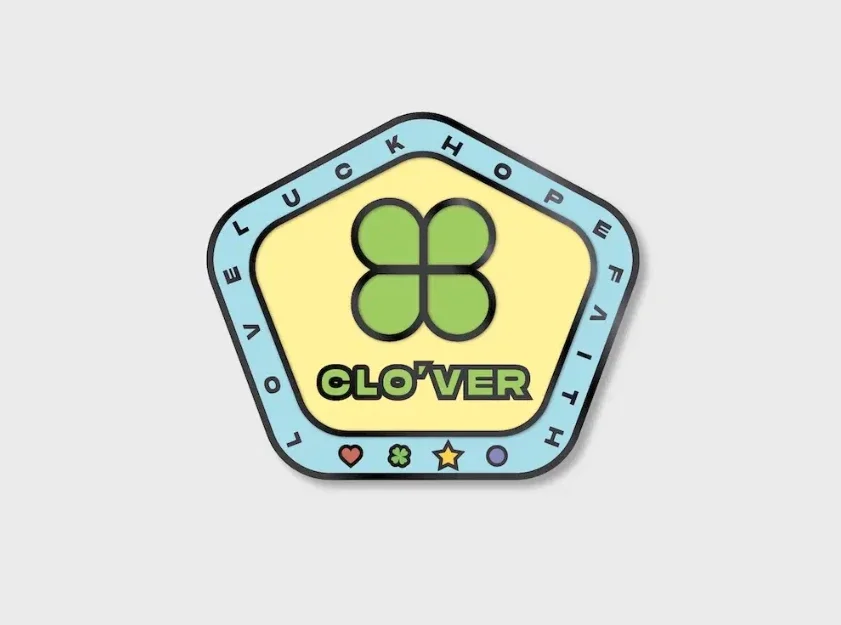 Clo'ver logo pin
