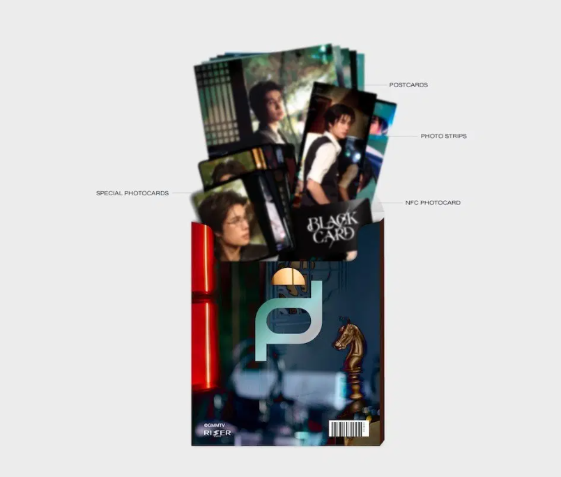 Phuwin Black card photoset