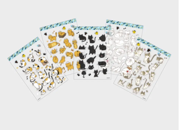 Cat Cheer Café Sticker Set