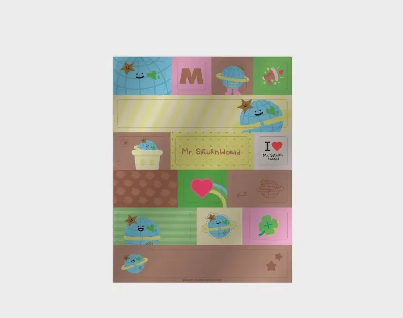 Mr. Saturnworld toetsenbord stickers