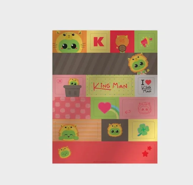 Kingman toetsenbord stickers