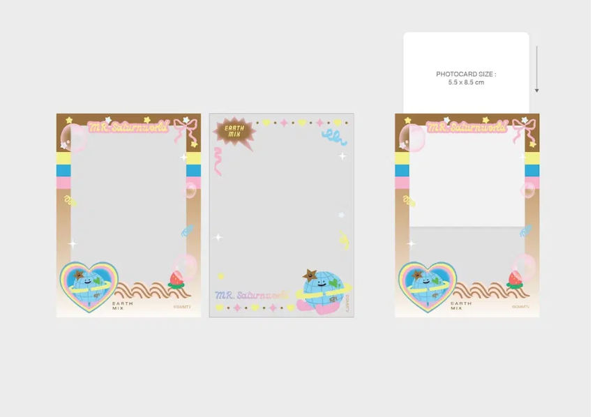 Mr. Saturnworld photocard sleeves