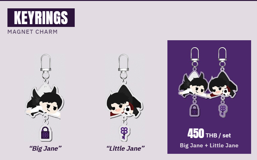 Little Jane & Big Jane Magnetic Keychains