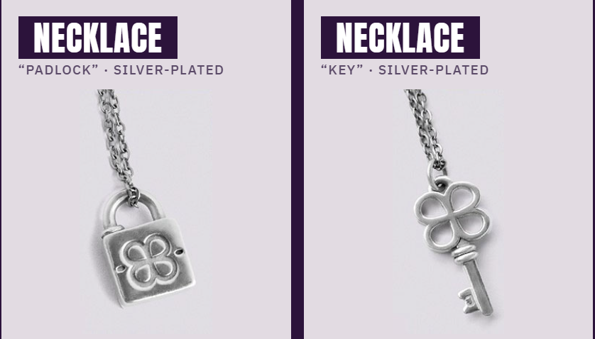 Big Jane & Little Jane Key & Lock Necklace