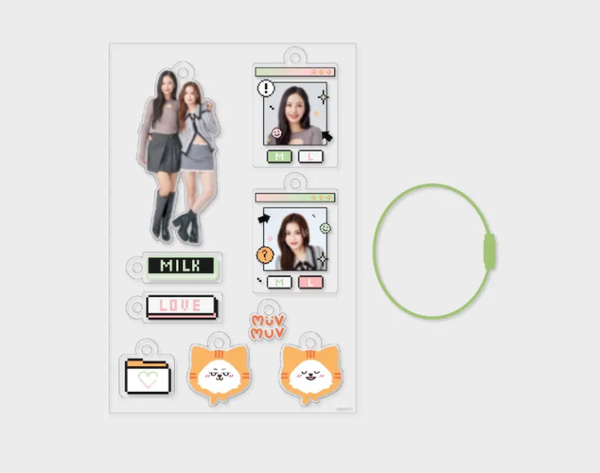 MilkLove Muvmuv Acrylic Keychain