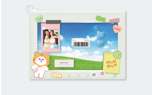 Muvmuv PVC Zip Pocket Folder