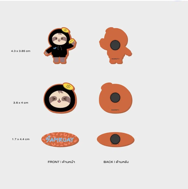 SAMRUAY Rubber Charm Set