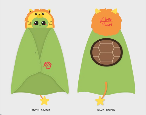 KING MAN Hoodie Blanket