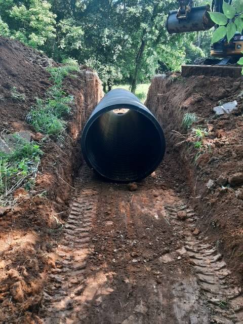 Installed a Pipe to Divert Water in Pulaski, TN