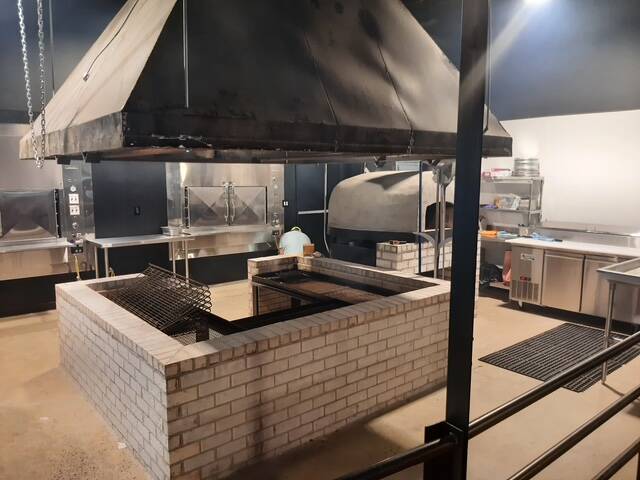 Built a BBQ Pit Area and Fabricated a Metal Exhaust Hood for Hinie's BBQ