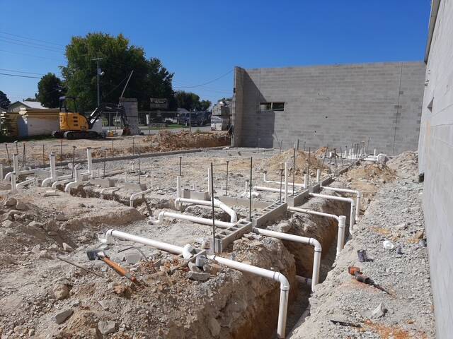 Underground Piping at the Loretto Gym Addition for the Lawrence Co. School System