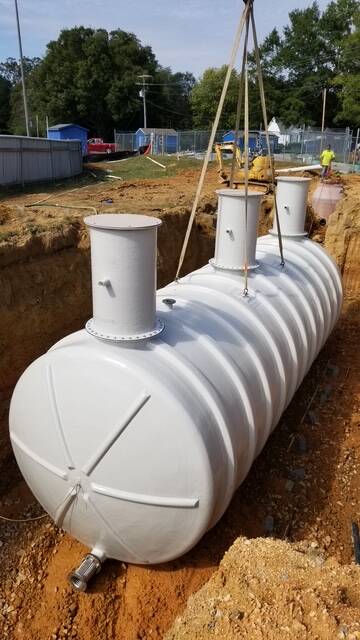 Installed a 30,000 gallon sewer tank at Summertown School