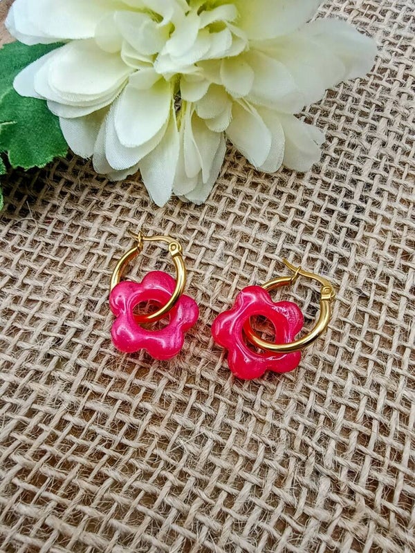 Pampilles - Collection "Fruitée" - Cerise - 17 mm.