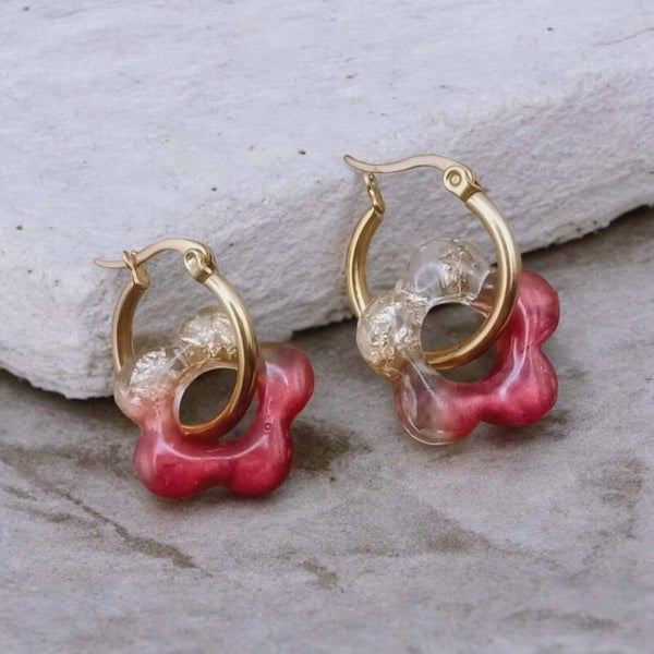 ❤️✨ Pampilles - Collection "Golden Ruby" - 17 mm.
