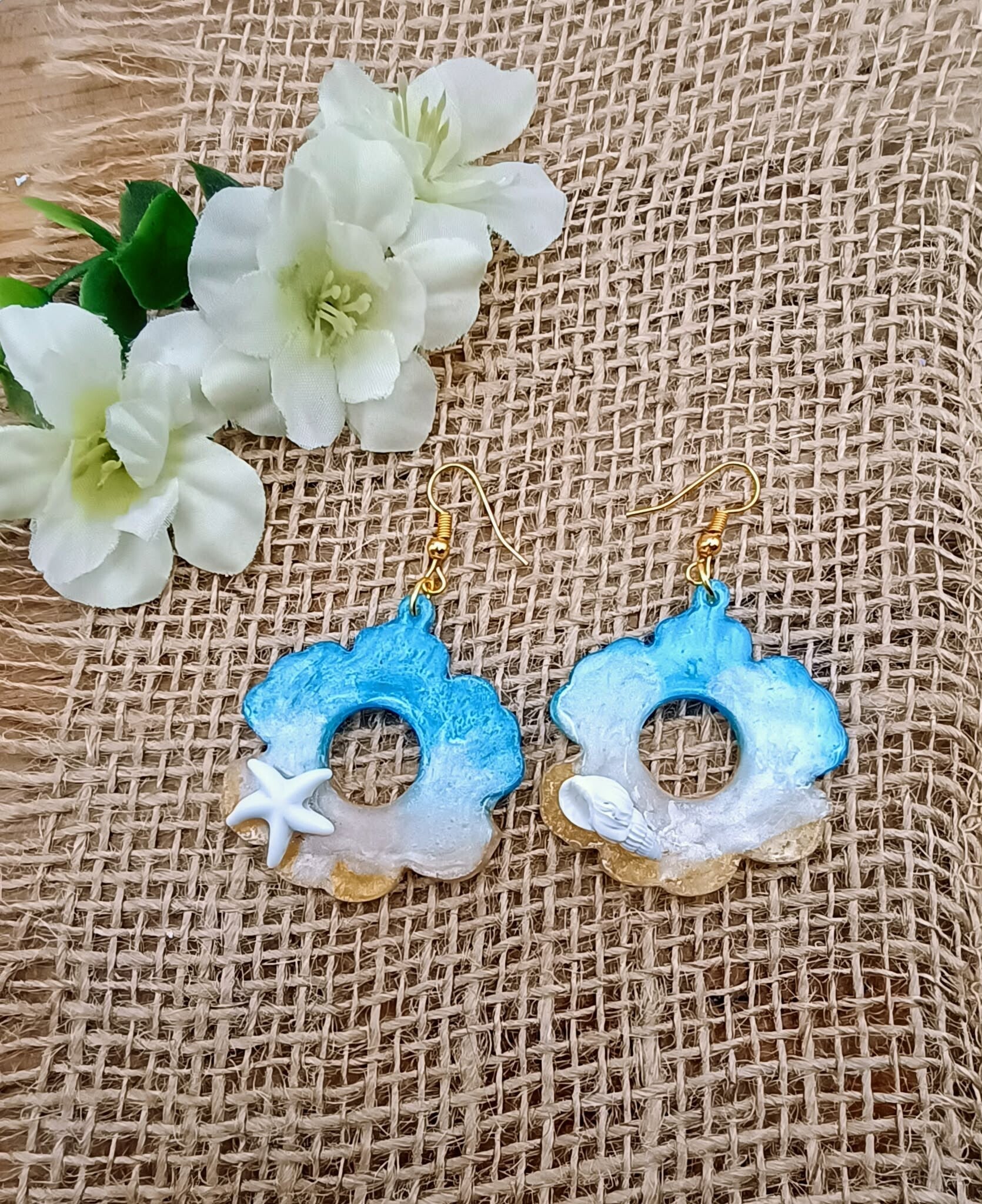💙 Boucles d’oreilles artisanales - Collection Paradise Islands.