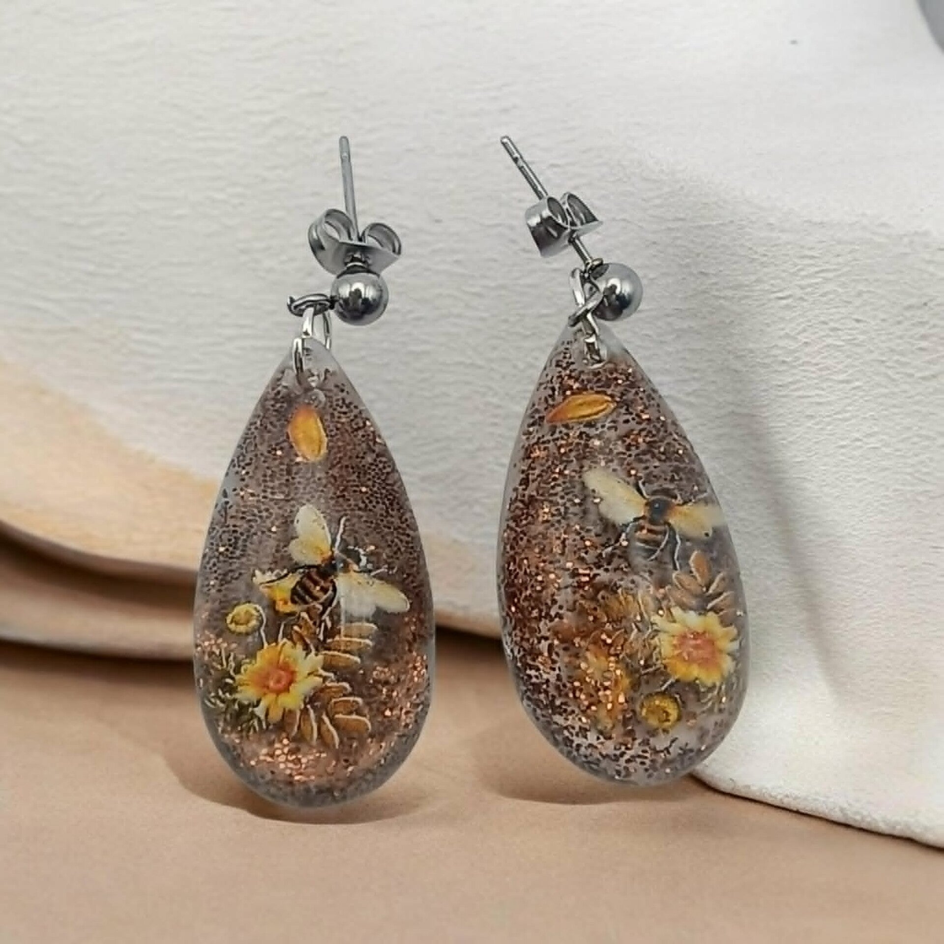 🐝Boucles d'oreilles Gouttes - Nectar Sacré.
