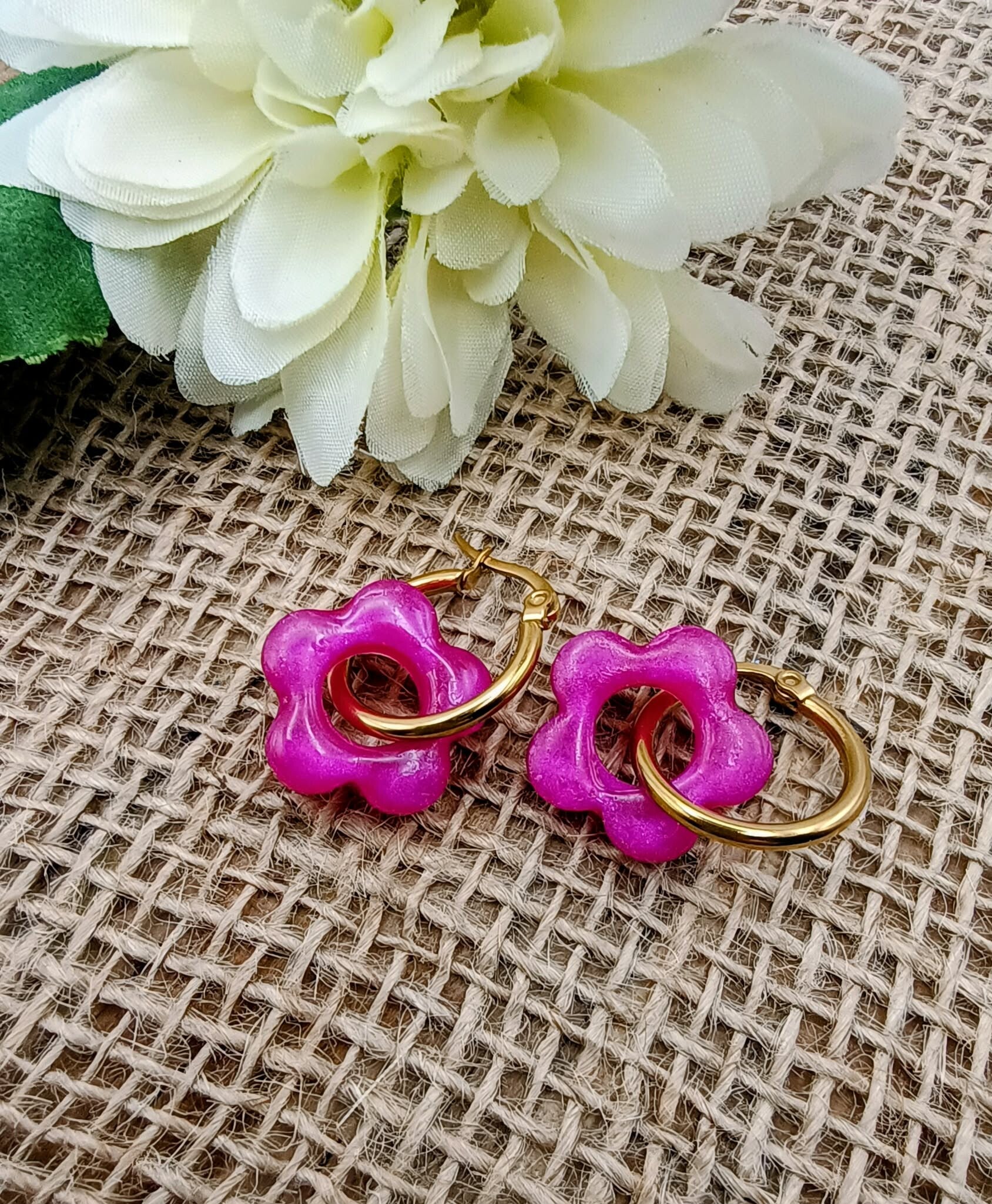 Pampilles - Collection "Fruitée" – Framboise - 17 mm.