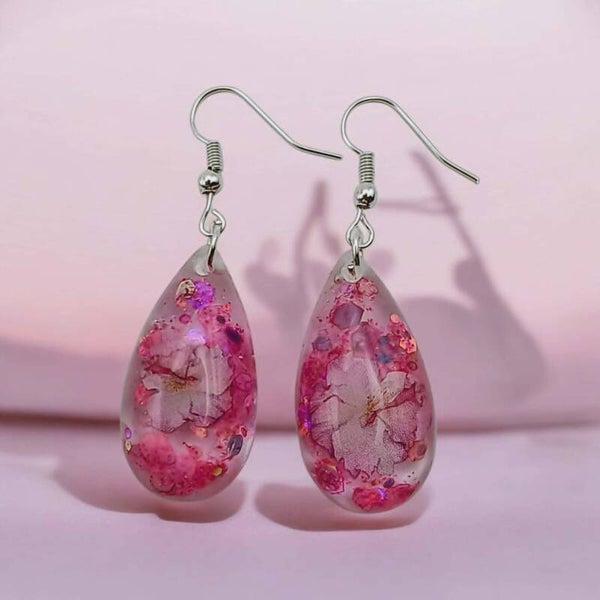 💧Collection Gouttes Enchantées - "Douceur de Cerisier" -  30 mm.