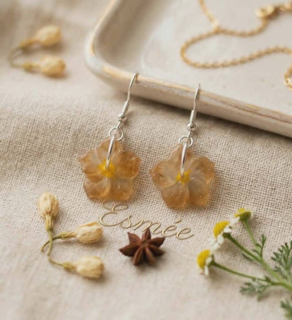 🌸 Boucles d'Oreilles fleurs -  Esmée - 15 mm.