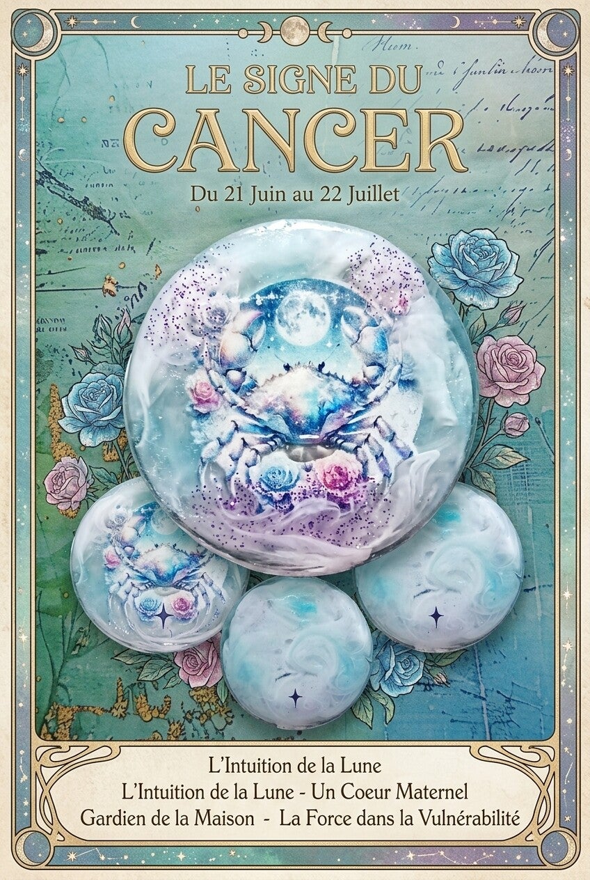 ✨♋Médaillon Astrologique - Cancer.