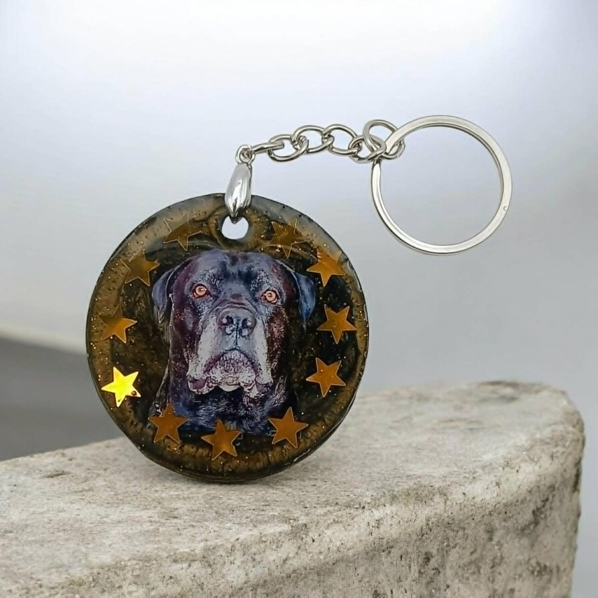 💛 Médaillon personnalisé rond - vos compagnons à quatre pattes.