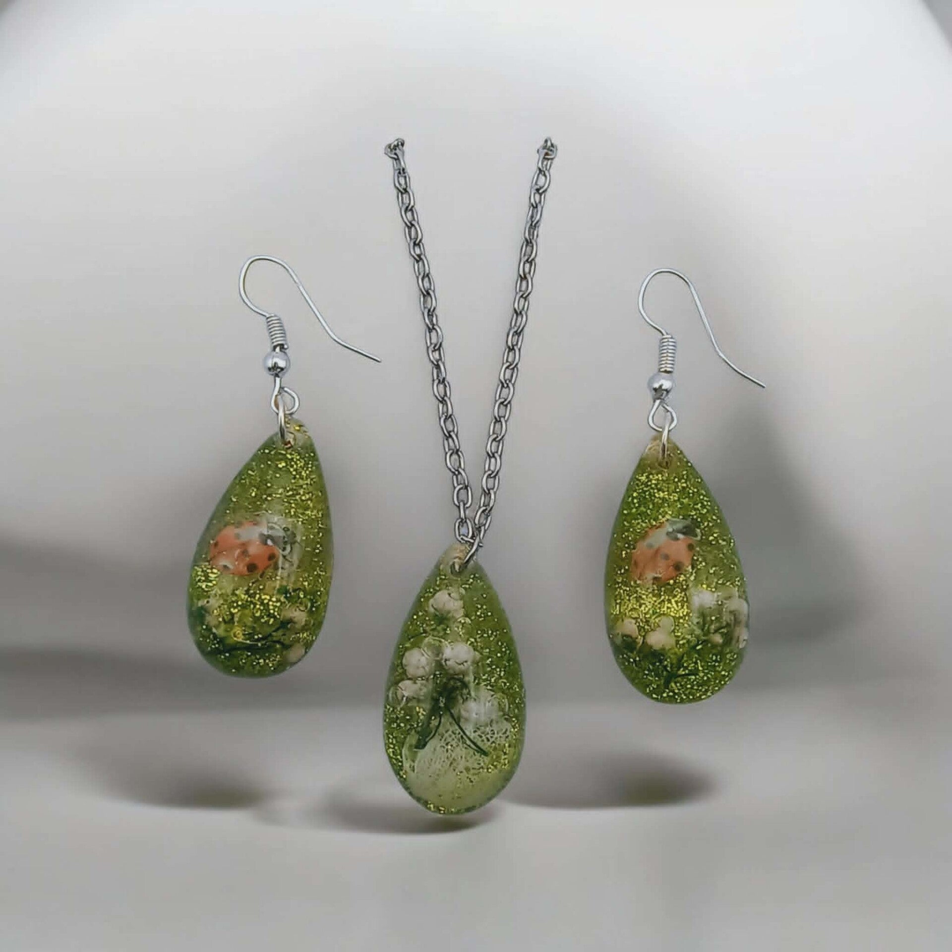 🐞 Parure "Porte-Bonheur" – Collection Gouttes de Rosée.