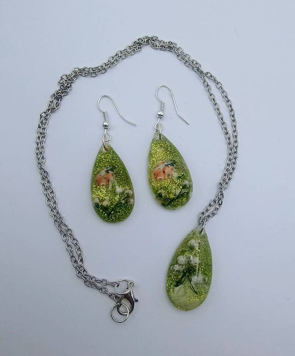 🐞 Parure "Porte-Bonheur" – Collection Gouttes de Rosée.