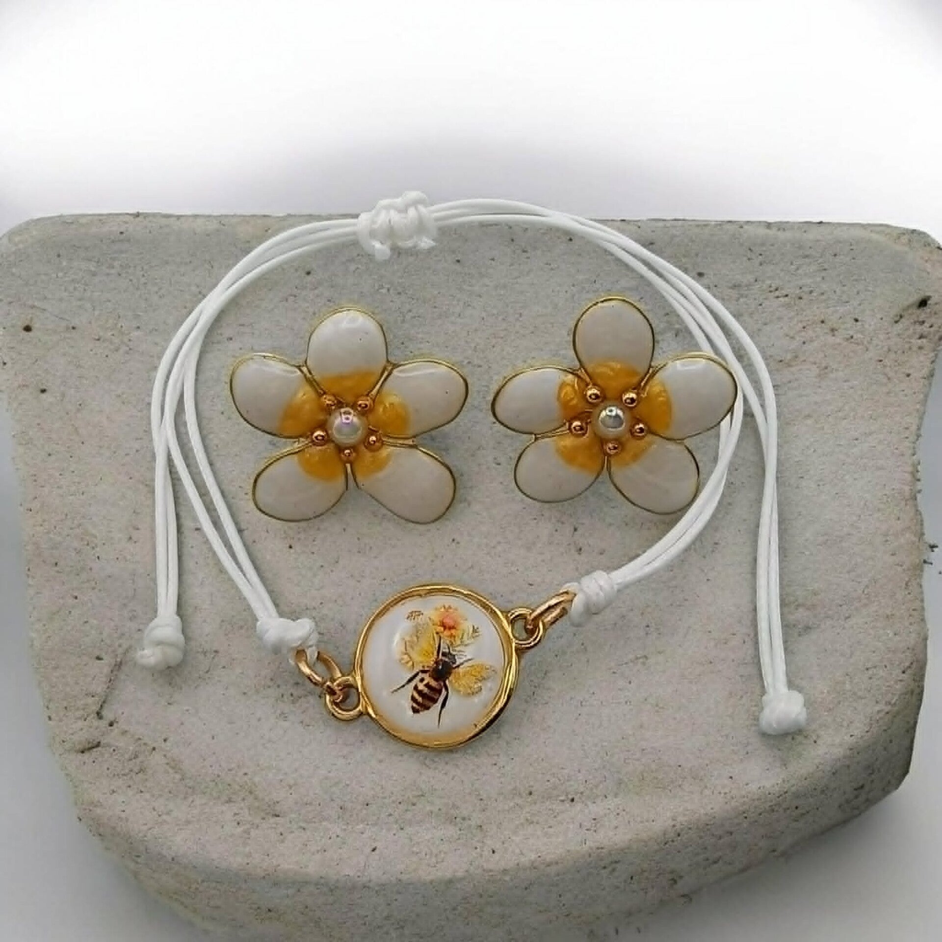 🌼Collection Souffle de Corolle - Marguerite - Parure.