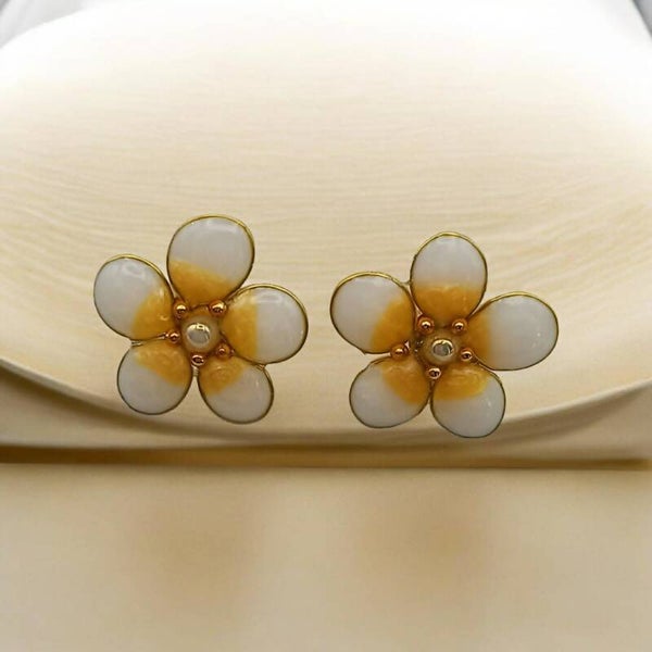 🌼Boucles d'oreilles Fleur en Résine - Marguerite - Boucles d'Oreilles.