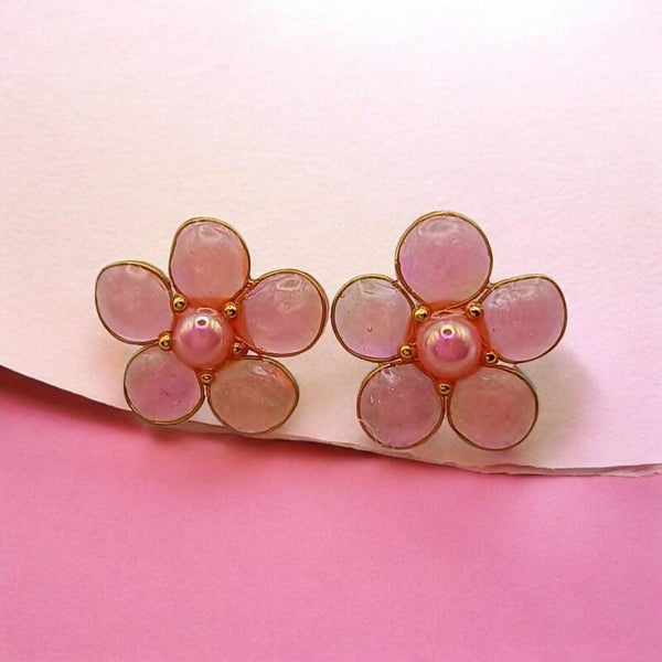 🌷Collection Souffle de Corolle - Rosa - Boucles d'Oreilles.