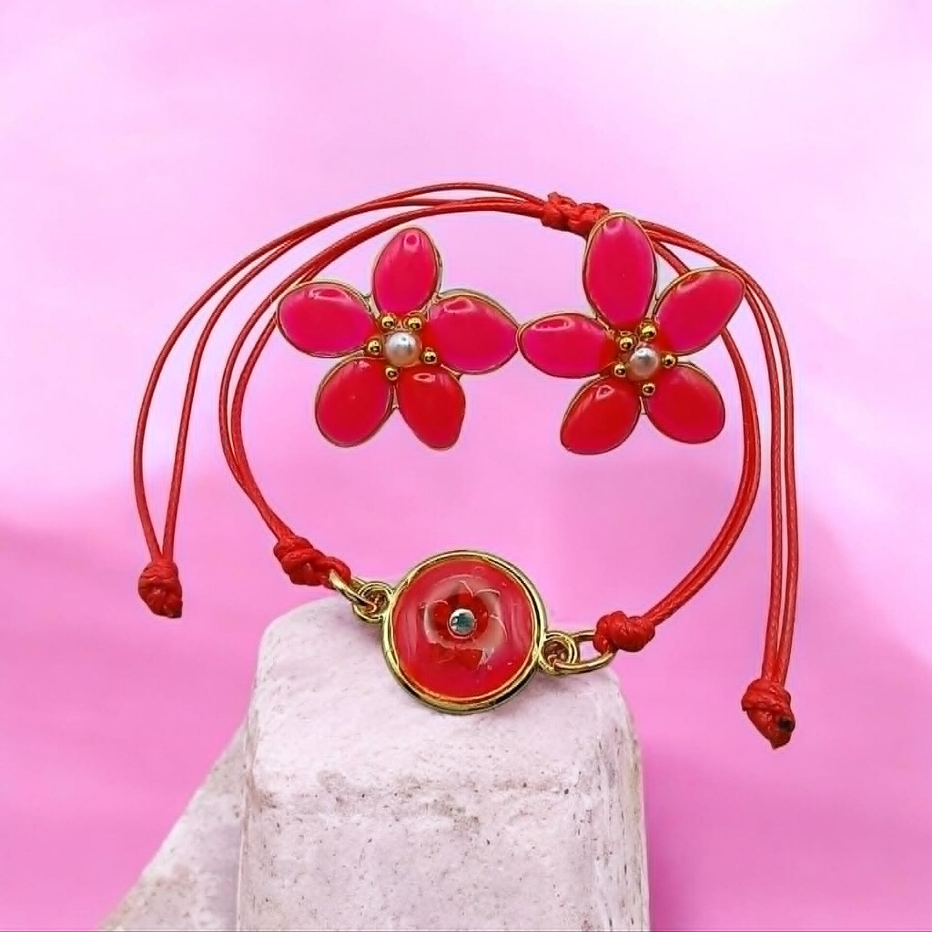 🌹Collection Souffle de Corolle - Ruby - Parure.