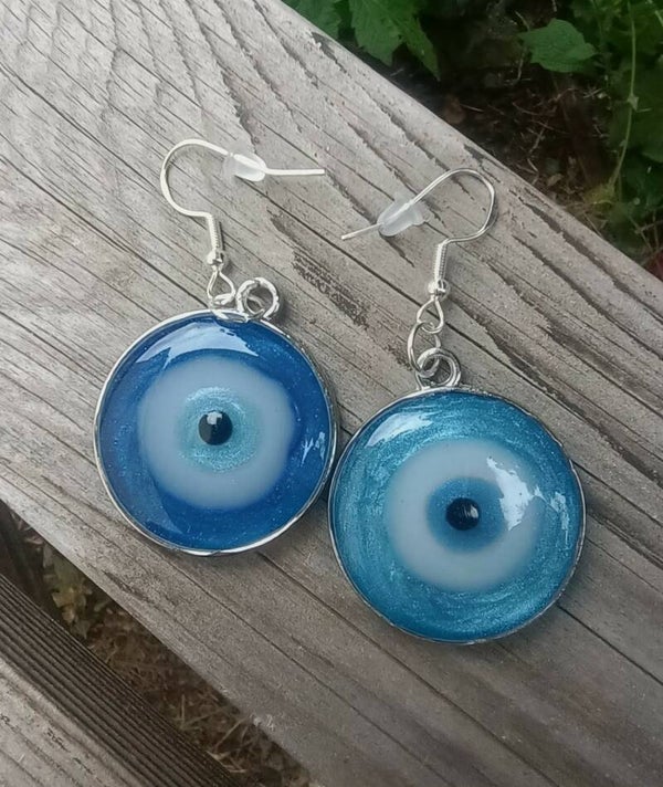 🪬 Talismans Œil Protecteur Nazar - Boucles d'Oreilles Duo dépareillé.