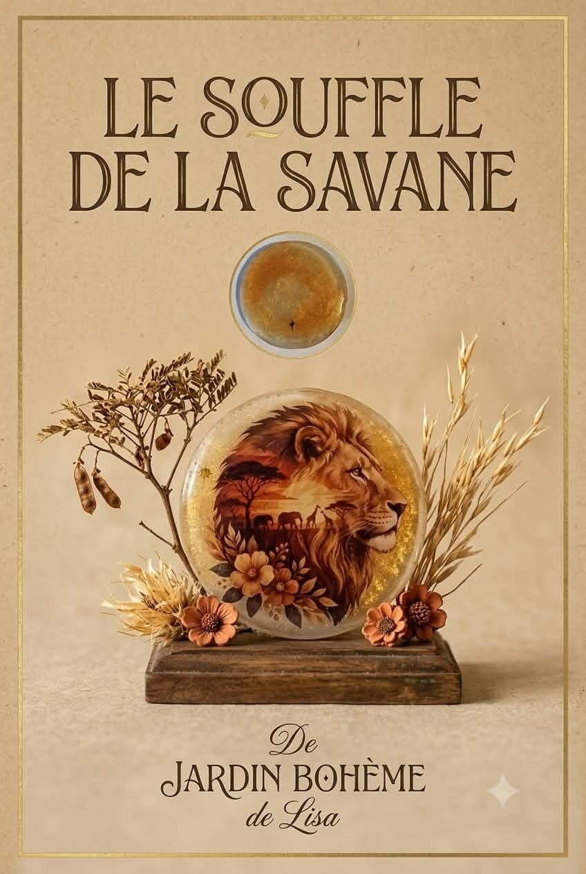 🦁 Médaillon Artisanat d'Art - Le Souffle de la Savane.🌿